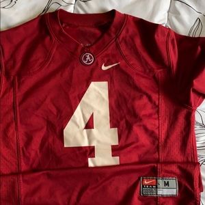 University of Alabama football jersey.